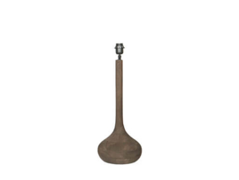 Stoere bruine houten lamp lampje balusterlamp tafellamp 56 cm landelijk stoer robuust umber