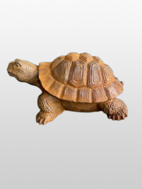 Gietijzeren schildpad turtle tuinbeeld beeld tuinornament vijver roest