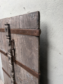 Hele stoere oude unieke houten deur poort luik paneel wandpaneel wanddecoratie landelijk 172 x 90 cm nr 12