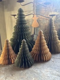 Paper kerstboom forest green groen gold glitter S BLOOM