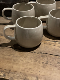 POMAX Prachtige beige white-off kop grote mok