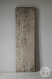 Heel gaaf vergrijsd houten werkblad tafelblad workmate 182 x 58 x 4 cm landelijk stoer robuust vintage industrieel