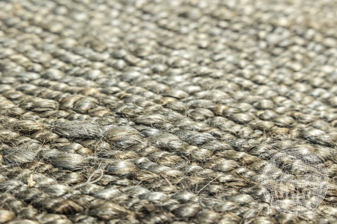 Nieuw grof handgeknoopt kleed tapijt vloerkleed loper 180 x 72 cm grey / naturel