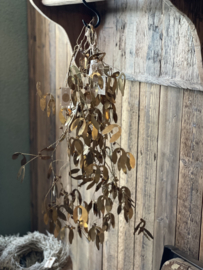 Mistletoe bunch hanger goud vintage kerst Brocante