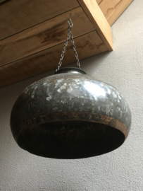 Industriele landelijke metalen lampekap ketel voor hanglamp incl ketting industrieel landelijk