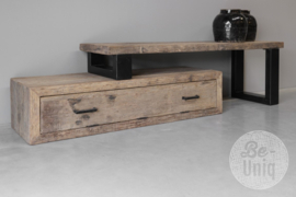 Stoer railway houten tv-meubel dressoir grof ruw hout audiomeubel sidetable televisiekast kast wandmeubel landelijk industrieel SEP