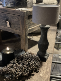 Grijs balusterlamp lampje lamp inclusief kapje landelijk stoer