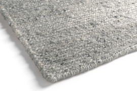 Vlakgeweven hennep middle grey