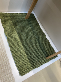 Grof jute deurmat doormat green groen khaki 120 x 70 cm  landelijk dixie  anti-slip