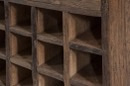 Grof truckwood railway houten wijnkastje wijnrek kastje voor wijnflessen drank drankkastje wijnfleshouder landelijk stoer industrieel 95 x 45 x 30 cm