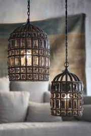 Zardozi Hoffz hanglamp groot large landelijk oosters vintage