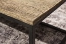 Stoere truckwood salontafel tafel bijzettafel lounge metalen onderstel landelijk industrieel H40 x 85 x 50 cm SEP