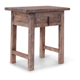 Stoere vergrijsd houten Sidetable tafel kast ladekast ladekast landelijk Harlem sober stoer lade la oud hout haltafel