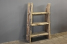 Grote stoere oud houten kast schap 120 x 86 cm rek stoer robuust boekenkast keukenkast landelijk industrieel