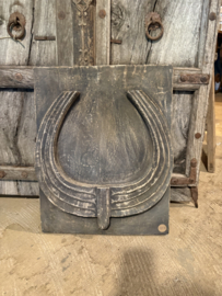 Prachtig stoer vergrijsd houten naturel grijs Wandpaneel 50 x 40 cm