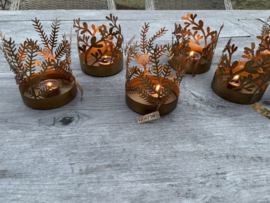 BLOOM theelicht metaal mat goud  gold  asparagus Kandelaar