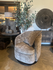 Fauteuil Liv schommel stoel met swing onderstel. Kleur trend collectie, Tosca Capuccino
