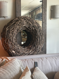 Mega grote grove robuuste krans 100 cm naturel thick crazy vine rough vergrijsd doorleefd grove takken