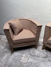 Aura Peeperkorn Fauteuil Dirk | Chestnut | H77 x B88 x D77 cm