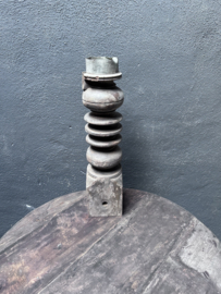 Oude baluster console kandelaar robuust vergrijsd stoer landelijk balusters balluster ballusters aura Peeperkorn nr 5