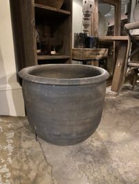 Prachtige unieke grote oude stenen kruik pot vaas waterkruik olijfpot landelijk stoer oud/antiek