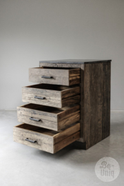 K001 4-ladekast kast met lades H95 x 60 x 60 cm | outdoor keukenelement incl. blad buitenkeuken SEP