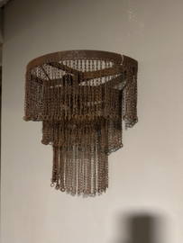 Stoere roest ijzeren wandlamp kettinglamp landelijk stoer industrieel  wandlampje