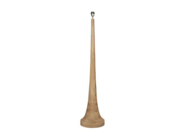 Stoere naturel bruine houten vloerlamp 130 cm landelijk stoer robuust almond