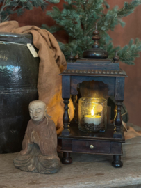 Hele leuke originele unieke tempel tempelkastje tempeltje 20 x 20 x H43 cm vintage kandelaar offertafeltje