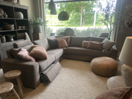 Urbansofa hoekbank Auxerre stof Vancouver taupe
