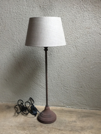 Lampekap lampekapje linnen beige dark linen licht taupe beige 20 cm ton tonnetje tonmodel