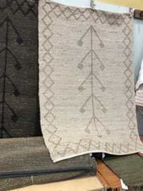 Gaaf seagrass kleed 180 x 120 cm vloerkleed plaid beige naturel jute