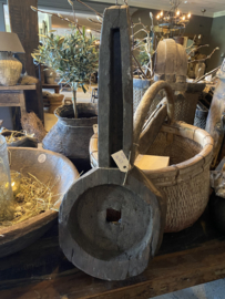 Wooden spoon large lepel oude houten lepel schaal bak schep landelijk stoer aura Peeperkorn