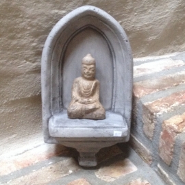 Stoer stenen Boeddha beeldje zittend boedha buddha budha