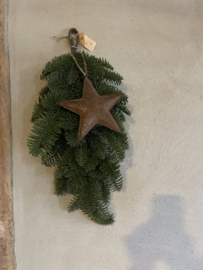 Toef groen nobilis kunst 50 cm kerst kerstgroen toefje