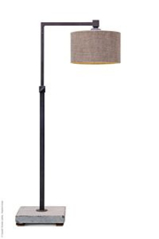 Frezoli Tierlantijn tafellamp hard stone hardstone desk lamp lood grijs kleur lamp lampje hardsteen voetje landelijk stoer