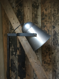 Industriële vintage vloerlamp landelijk staande lamp zink metaal metalen