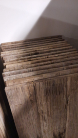 Stoere grove ruwe oude vergrijsd  houten planken plank wandbekleding  120 x 50 x 2,5 cm truckwood Railway schap tafelblad blad werkblad
