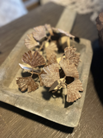 Prachtige vergrijsd metalen servetring servetringen landelijke stijl grijsbruin