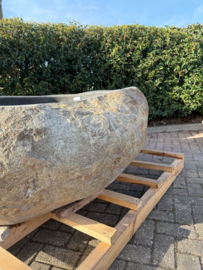 Groot stenen hardstenen arduinen bad badkuip jacuzzi riviersteen Rivierstenen kei rots 185 x 165 x H60 cm