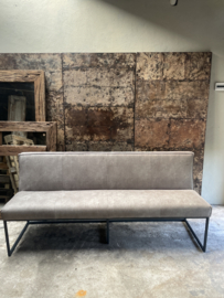 Het anker eetkamer bank lounge Zara dining bench zilvergrijs