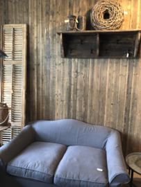 Groot Stoer landelijk oud houten truckwood Railway kapstok wandconsole 120 cm wandkapstok wandrek schap rek wandconsole regaal landelijk stoer hout