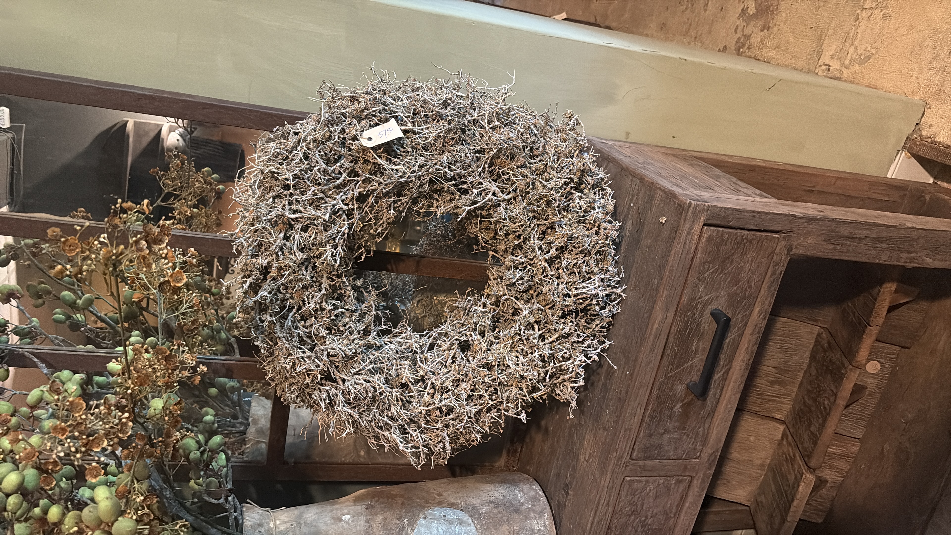 Grote bonsai wild krans naturel landelijke stijl 50/55 cm