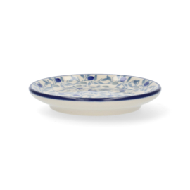Bunzlau Castle Teabag Dish Round - Blue Olive