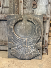 Prachtig stoer vergrijsd houten naturel grijs Wandpaneel 50 x 40 cm
