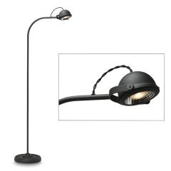 Frezoli vloerlamp grijs loodkleur met led lamp en dimmer Lupia