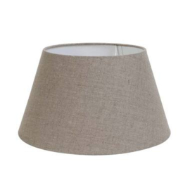 Lampekap rond Dark linnen linnen beige taupe landelijk kap kapje 45-35-25 cm