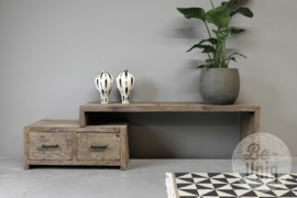 Tv dressoir kast televisie meubel televisiemeubel televisiekast SEP truckwood railway hout houten Mix & match 80 x 40 X H34 cm