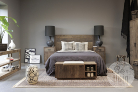 Vergrijsd truckwood railway houten bed hoofd hoofdbord SEP bedhoofd landelijk stoer industrieel H140 x B200 x 5 cm