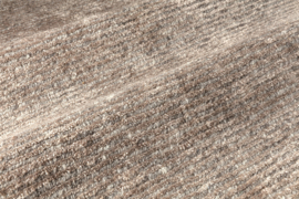 Handgeknoopt wol/bamboe cut taupe
